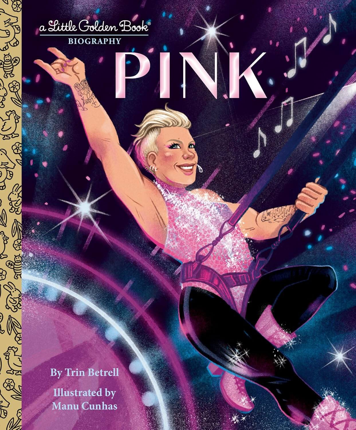 NEW - Pink Biography Golden Book