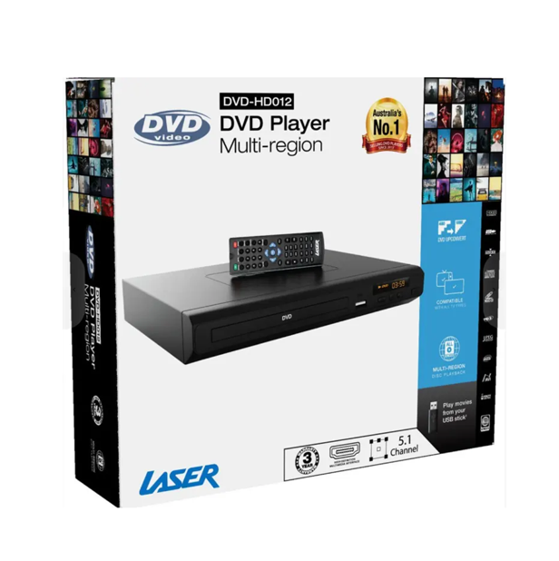 NEW - Laser Multi Region DVD Player