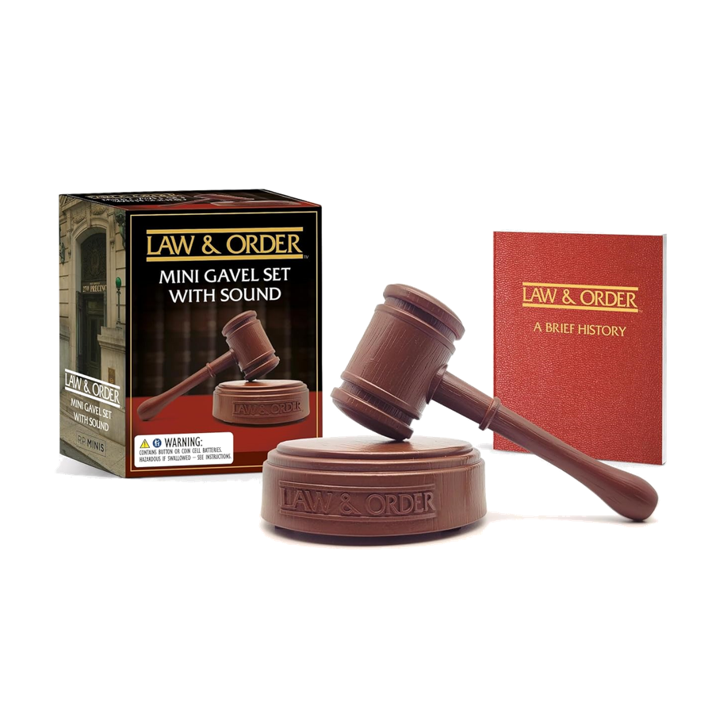 NEW - Law & Order Mini Gavel Set with Sound