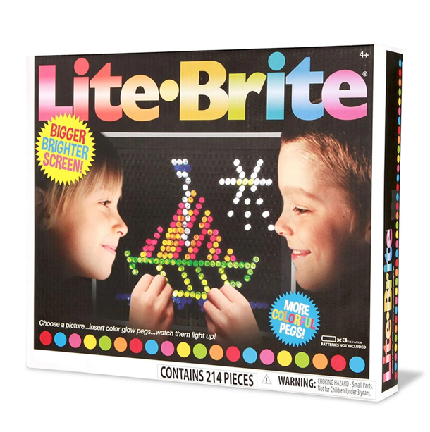 NEW - Classic Lite Brite Retro Toy with Bigger Brighter Screen