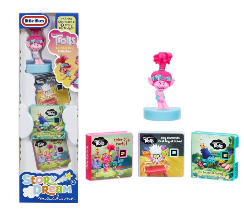 NEW Little Tikes - Story Dream Machine Trolls Special Day Story Collection