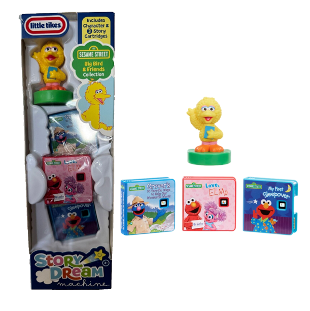 NEW Little Tikes - Story Dream Machine Sesame Street Collection Story Cartridges