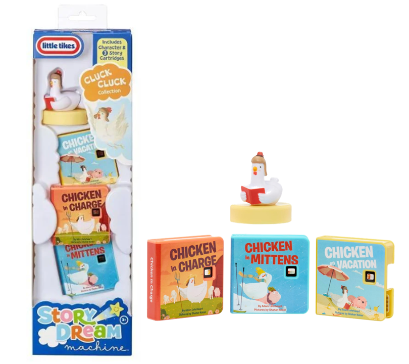 NEW Little Tikes - Story Dream Machine Cluck, Cluck Chicken Story Collection Cartridges
