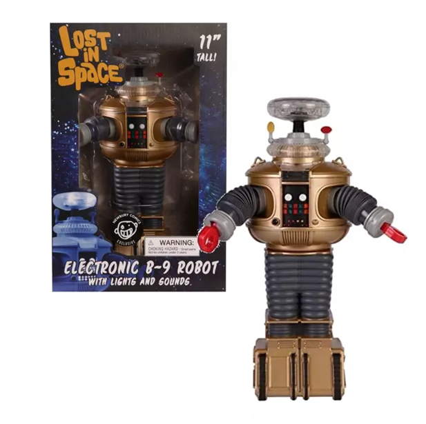 NEW - Lost In Space Electronic Lights & Sounds B9 Robot Golden Boy Edition