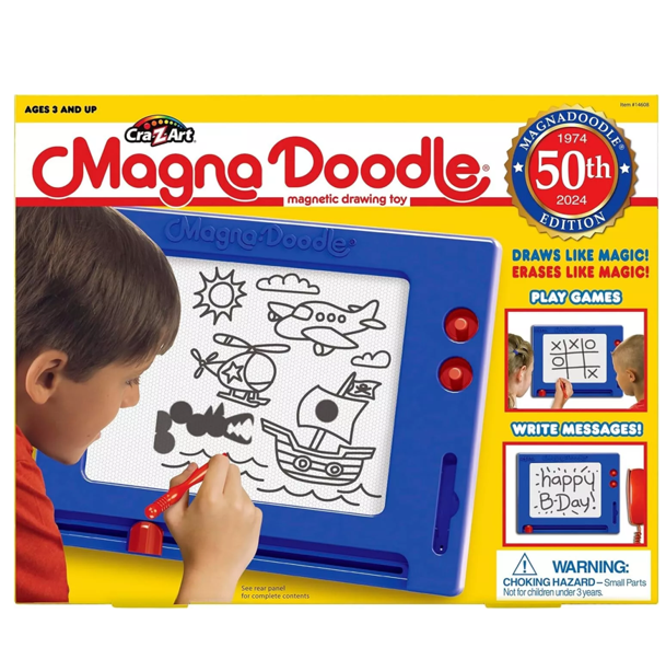 NEW - Retro MAGNA DOODLE 50th Anniversary Magnetic Drawing Board Toy