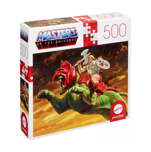 Mattel - Masters of The Universe He-man & Battlecat 500 Pce Puzzle