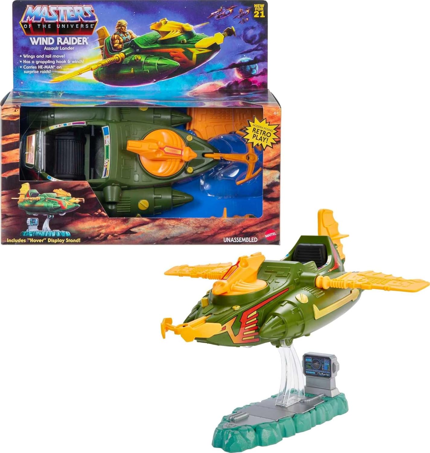 NEW Mattel - Masters Of The Universe Retro Series Wind Raider