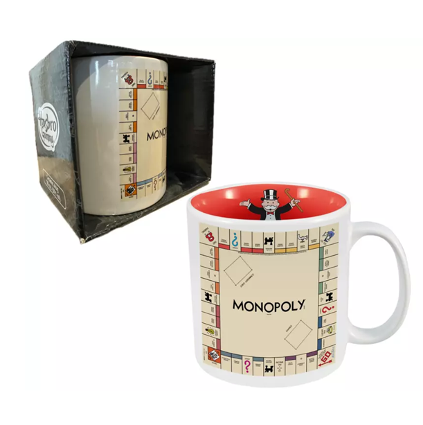 NEW - Hasbro Monopoly Large 591 ml Ceramic Coffee Mug