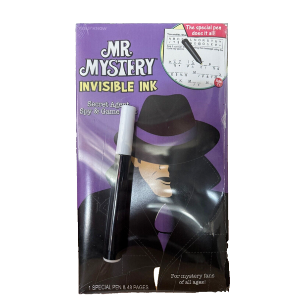 NEW - Mr Mystery Invisible Ink Puzzle Book