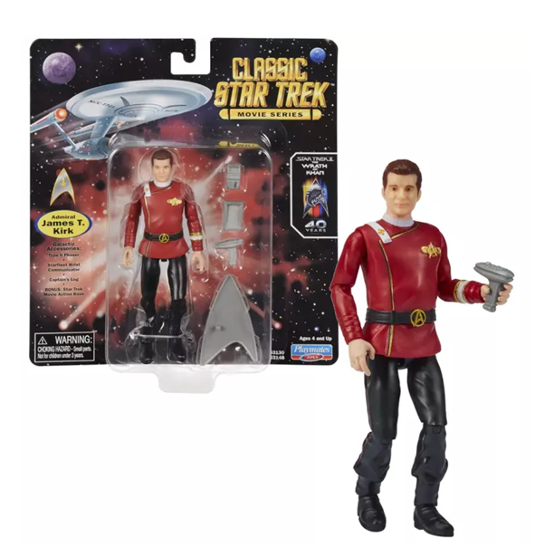 NEW Playmates - Classic Star Trek Movie Series Admiral Kirk Action Figure