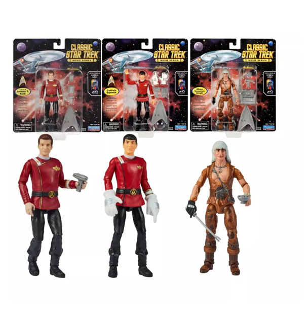 NEW Playmates - Star Trek Movie Series: Action Figure Bundle Kirk, Spo