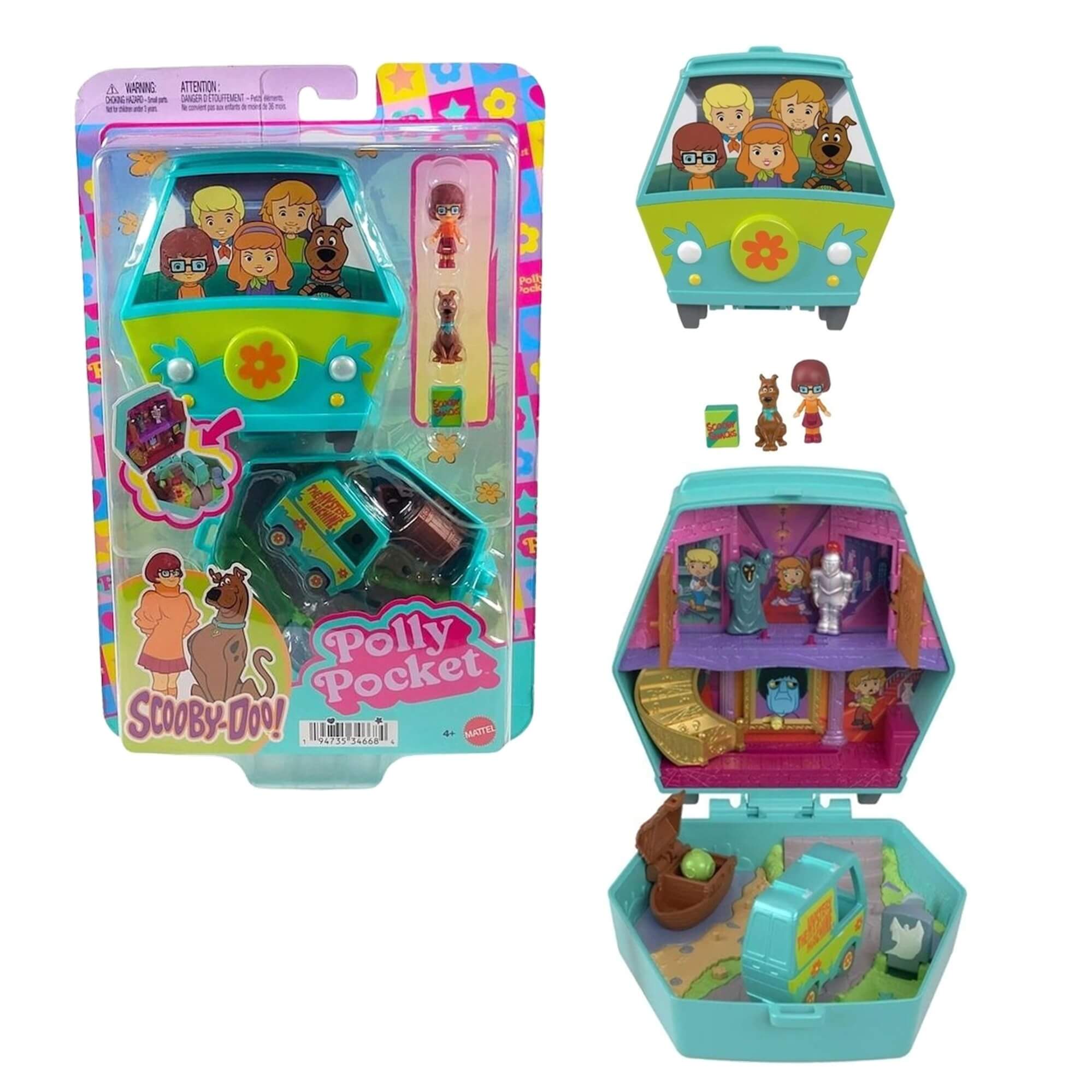 NEW - Polly Pocket Scooby Doo Micro Doll Playset
