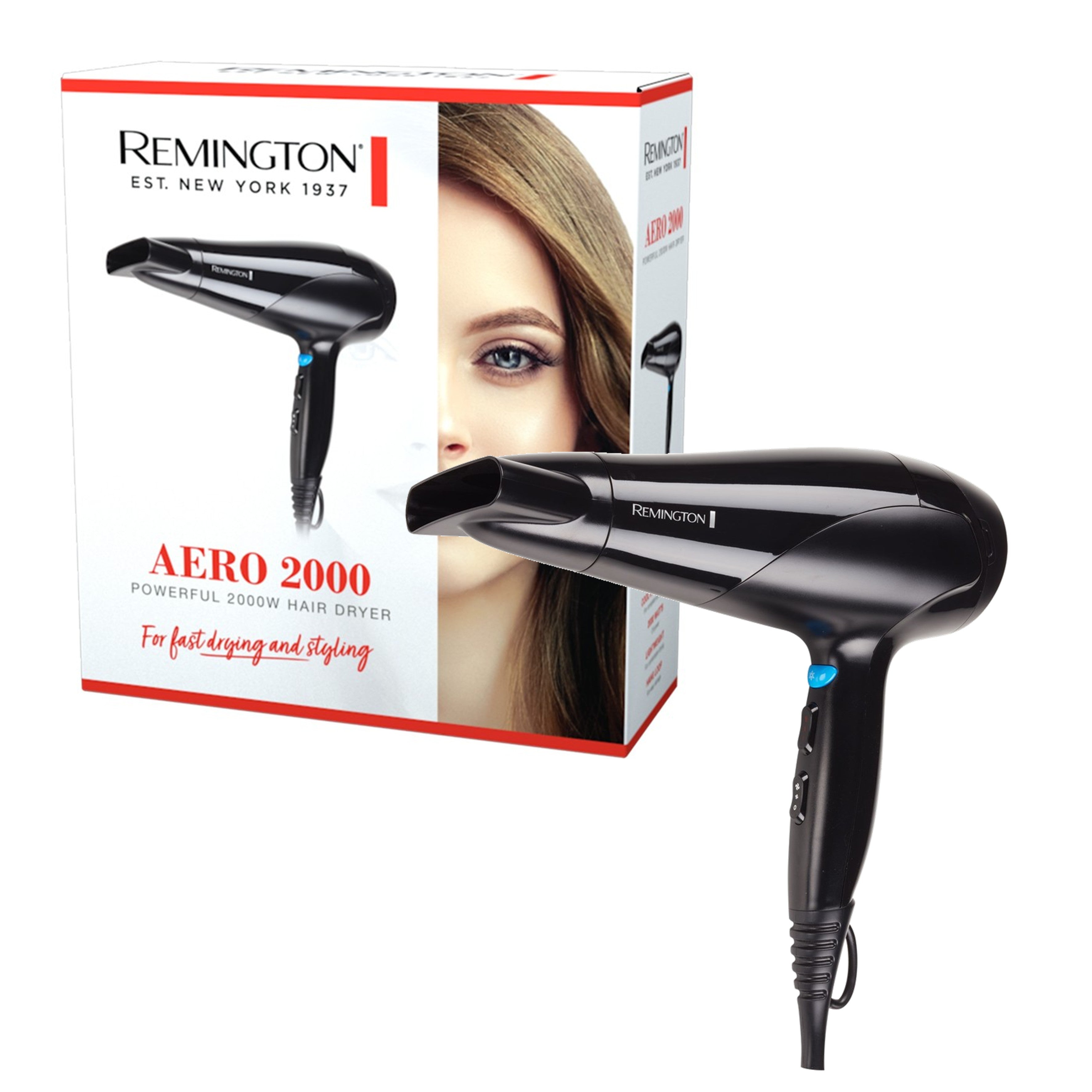 NEW - Remington 2000 Aero Hair Dryer