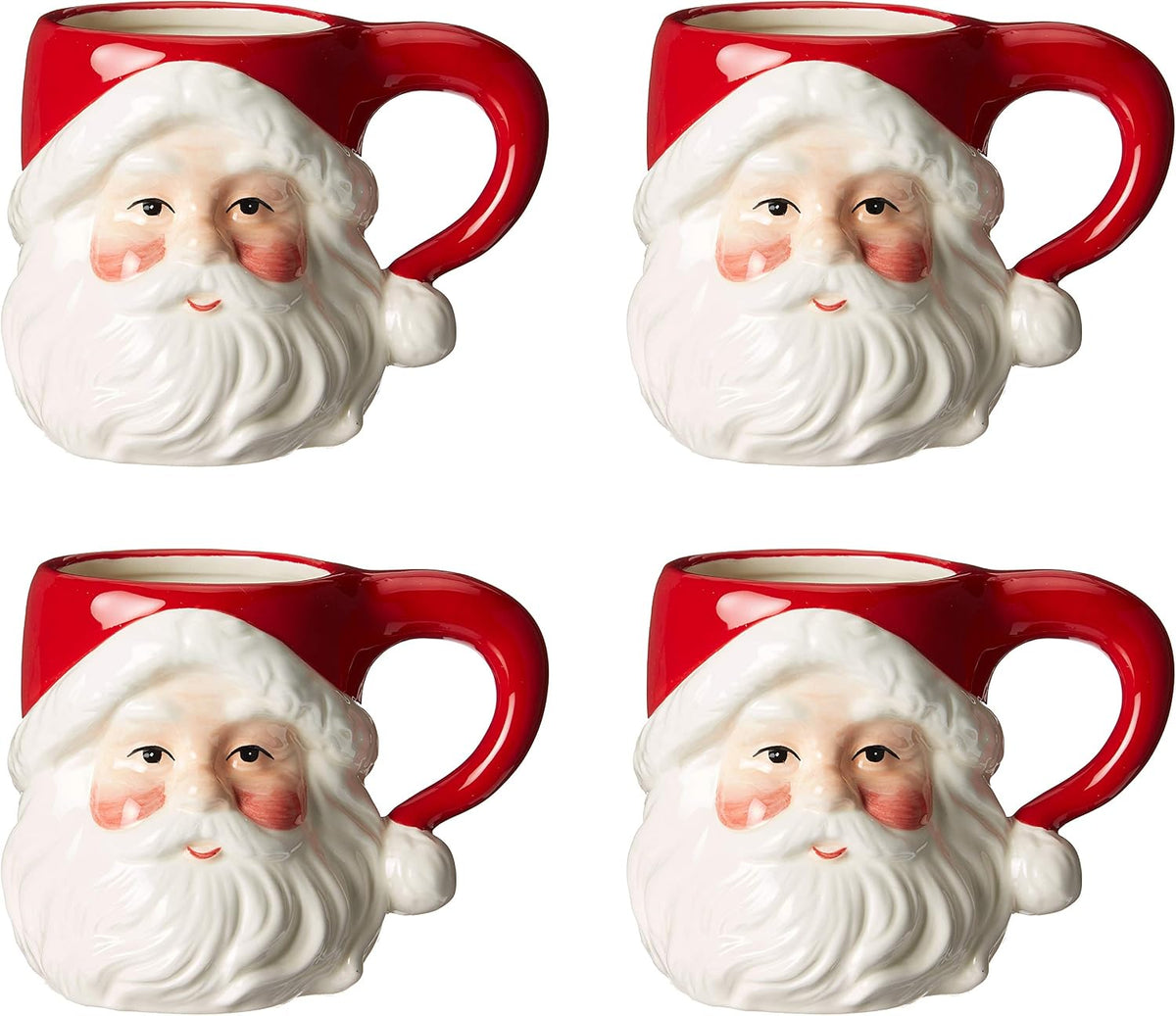 Cosmos Santa Christmas Coffee Mugs Set of 4