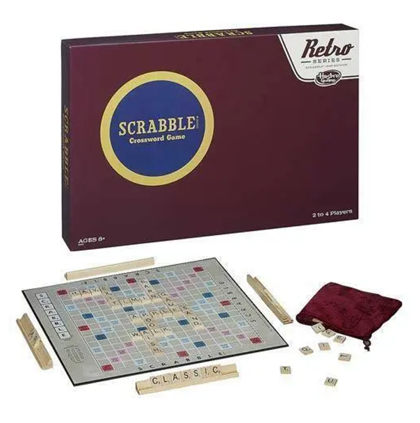 NEW Hasbro - SCRABBLE Retro Board Game (Retro Series 1949 Edition)