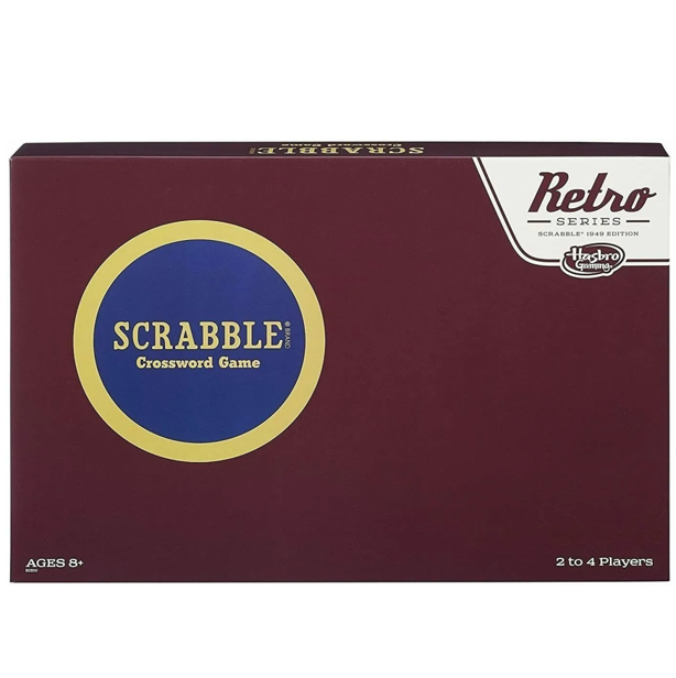 NEW Hasbro - SCRABBLE Retro Board Game (Retro Series 1949 Edition)