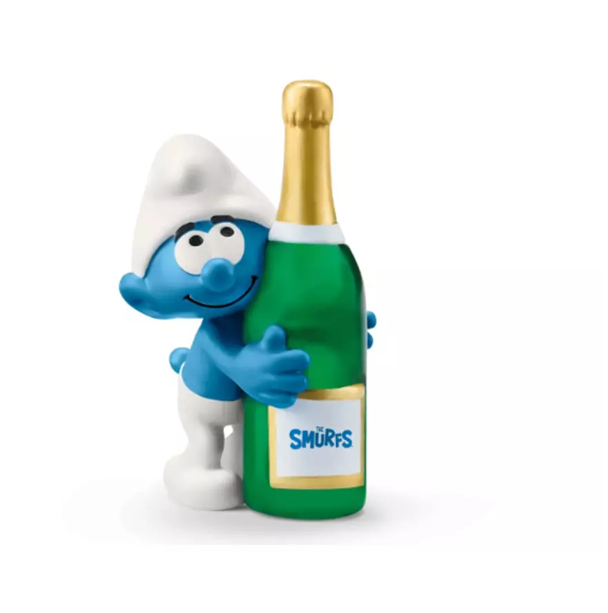 NEW Schleich - SMURFS: Smurf with Bottle Figurine