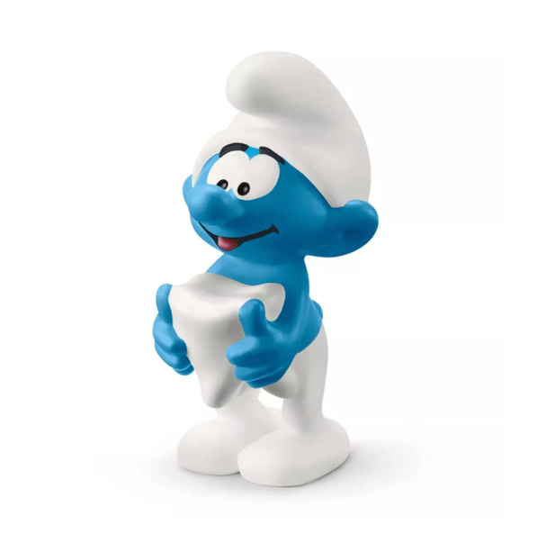 NEW Schleich - SMURFS: Smurf with Tooth Figurine