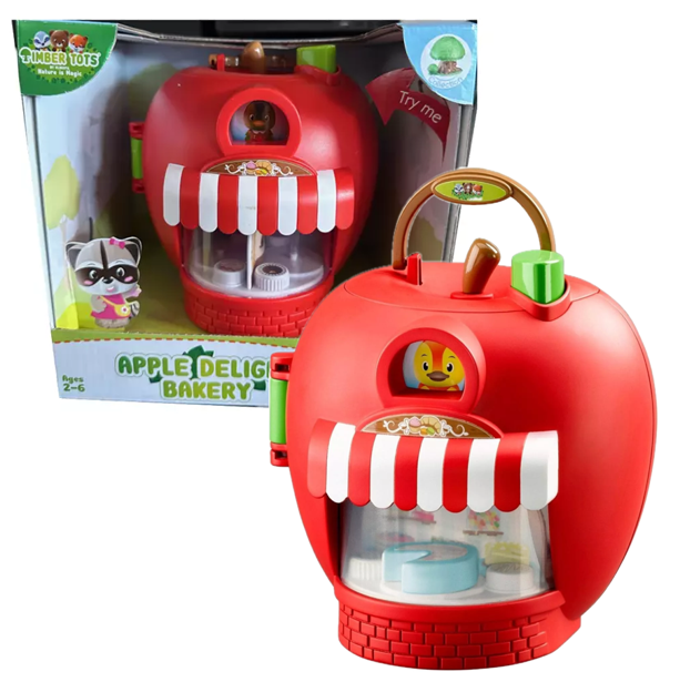 NEW Fat Brain Toys - Classic Timber Tots Apple Delights Bakery Playset