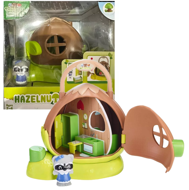 NEW Fat Brain Toys - Timber Tots Hazelnut House Playset