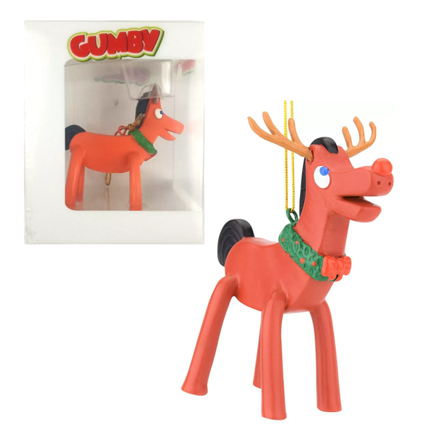 NEW Tree Buddies - Pokey The Reindeer Gumby Christmas Tree Ornament