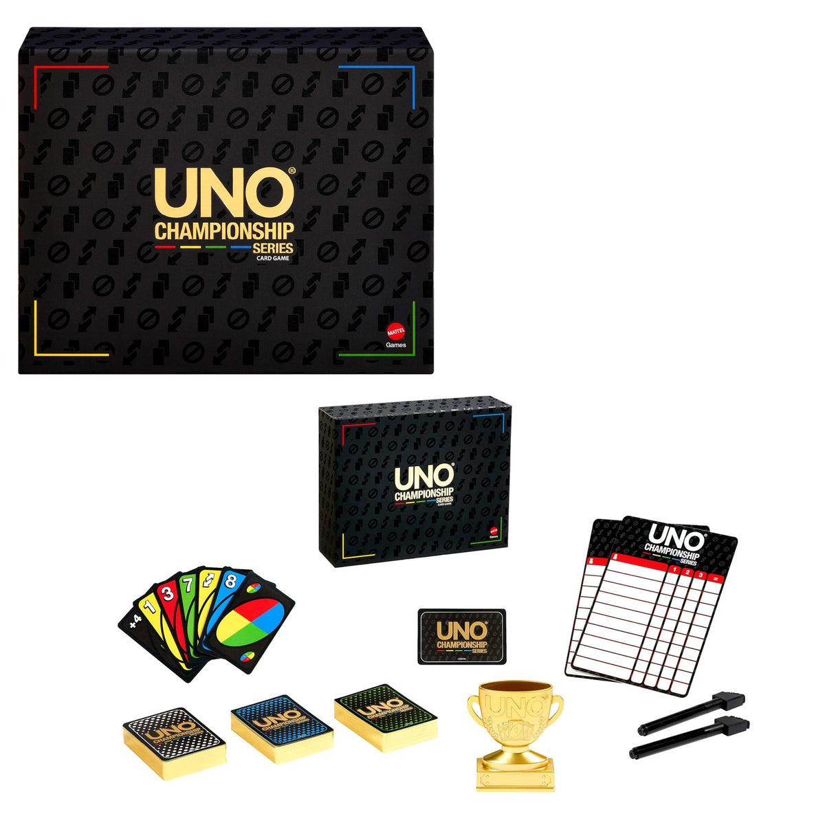 NEW - Mattel Games UNO Championship Series Expanded Tournament Set