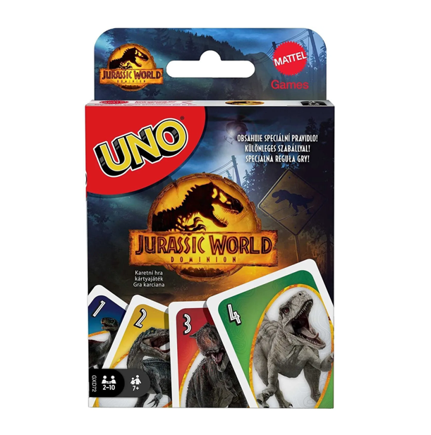 NEW Mattel - UNO Jurassic World Dominion Edition Card Game