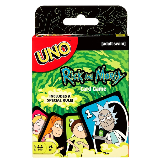 NEW Mattel - UNO Rick & Morty Edition Card Game