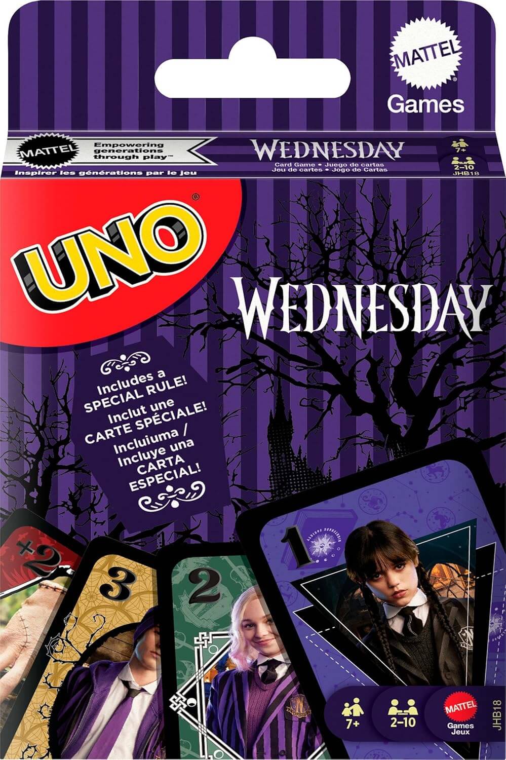NEW Mattel - UNO Wednesday Special Edition Card Game