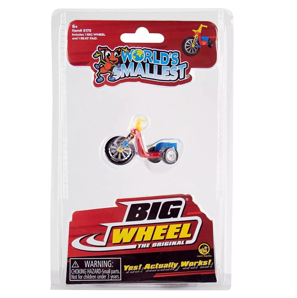 NEW - World's Smallest Big Wheel Classic 70s Tricycle