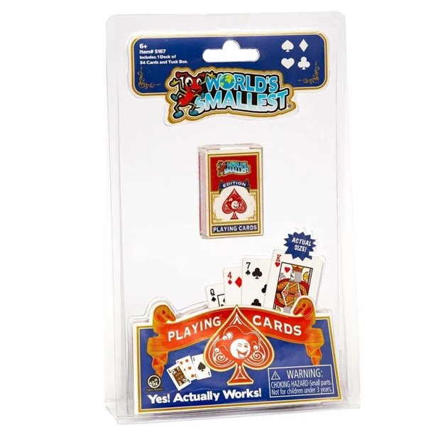 NEW - The Worlds Smallest Playing Cards