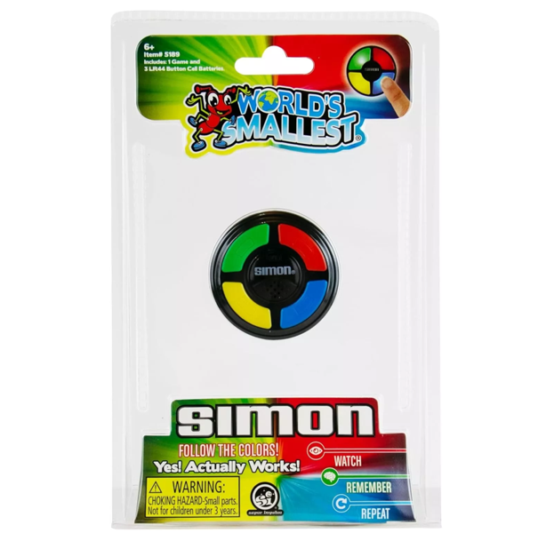 The Worlds Smallest SIMON Electronic Memory Game