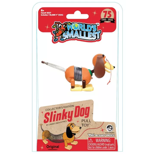 NEW - The Worlds Smallest Slinky Dog Toy