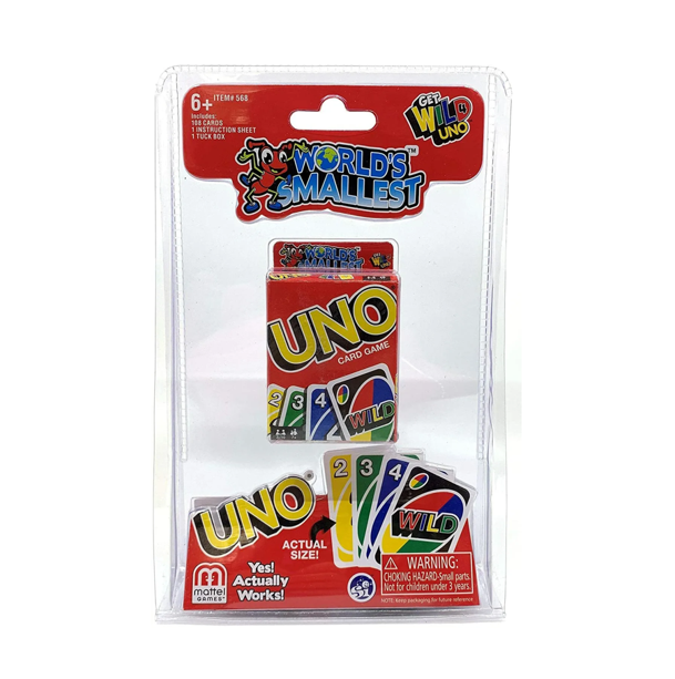 NEW - World's Smallest UNO Cards