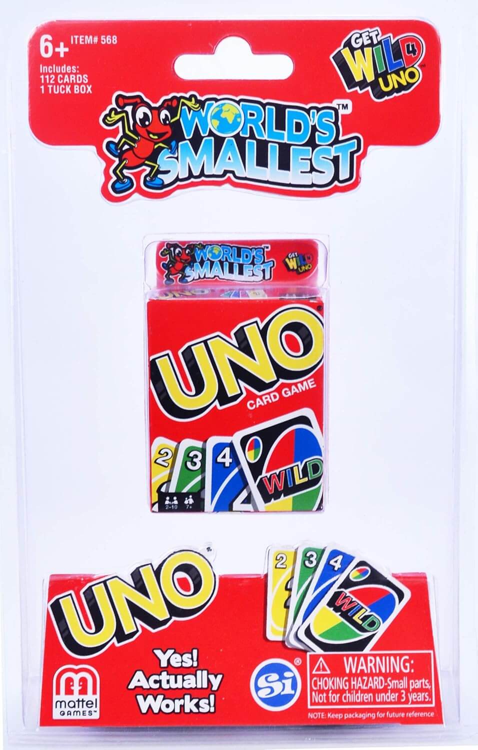 NEW - The Worlds Smallest UNO Card Game