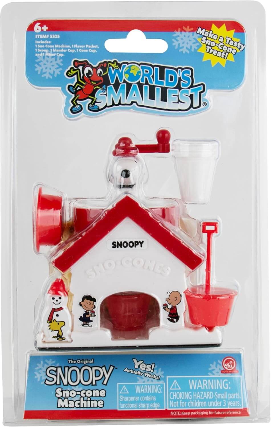 NEW - The Worlds Smallest Snoopy Sno Cone Machine